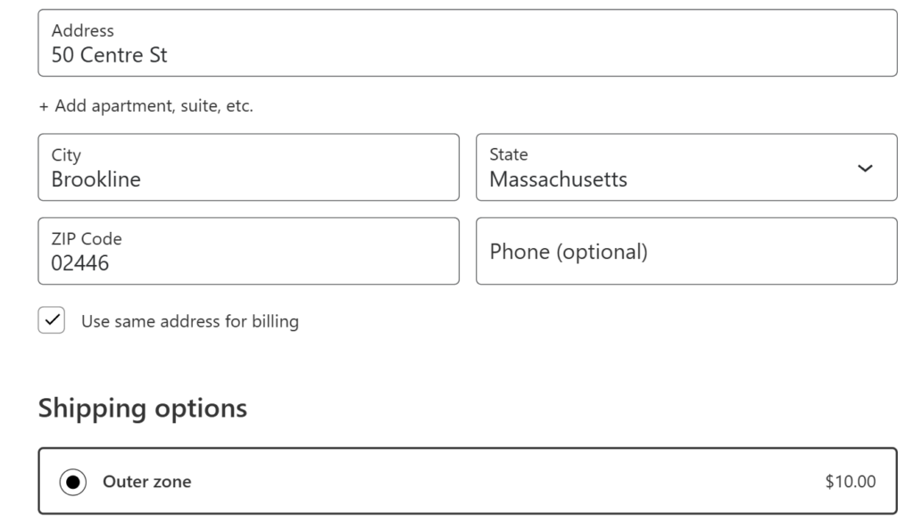 Address in Brookline gets  delivery
